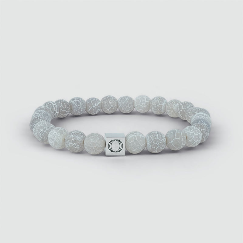 Abyad - White Beaded Bracelet 8mm