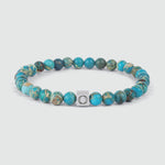 6mm turquoise Armband
