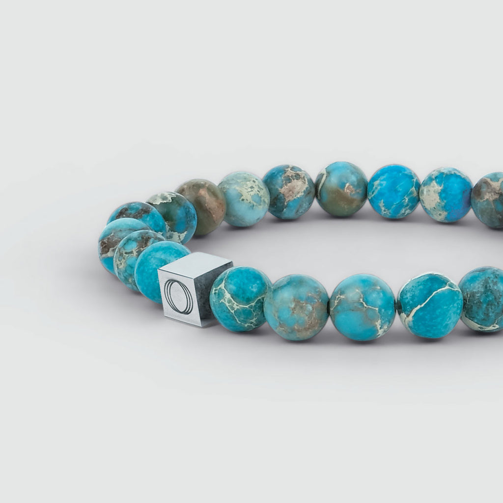 8mm mens turquoise bracelet