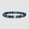 Azraq – Blaues Perlenarmband, 8 mm