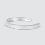 Le Boulos - Bracelet en argent uni Jonc 8mm sur fond blanc.