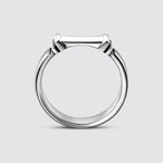 Imad - Sterling Silver Pillar Signet Ring 8mm for men.
