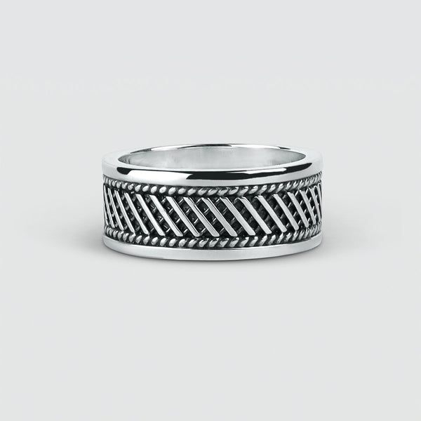 Modern Sterling Silver Ring for Men - Kaliq | NineTwoFive