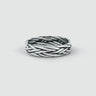 Latif - Thin Sterling Silver Braided Ring 5mm