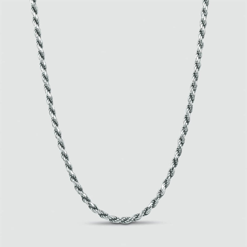 Munir - Sterling Zilver Rope Ketting 3mm