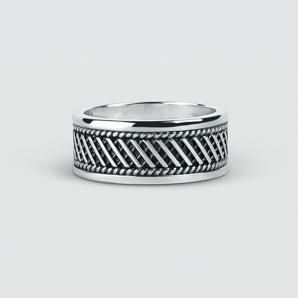 Bague en argent sterling endommagee pour homme Tarif NineTwoFive